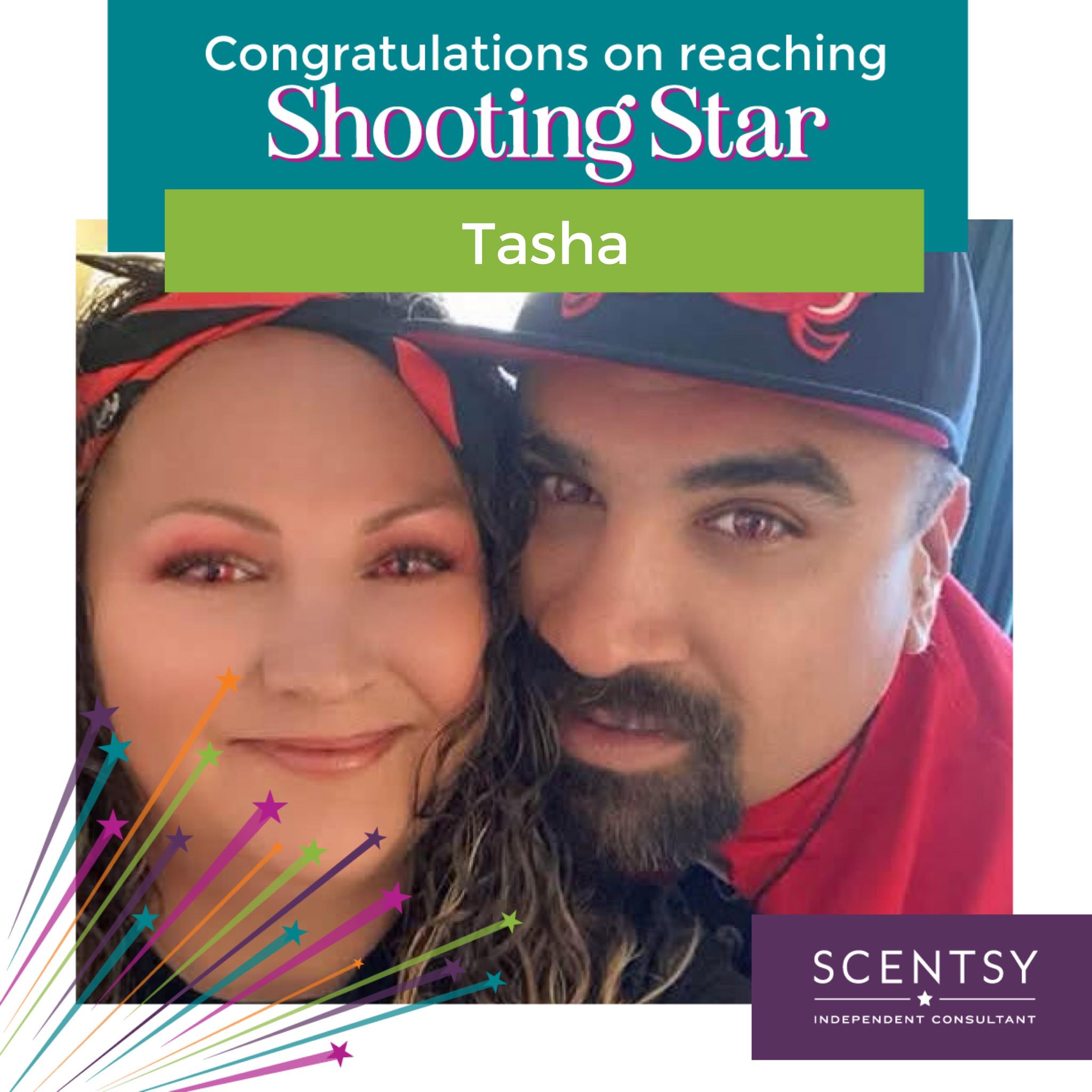 Just want to give a huge shout out to our newest recruit Tasha! 

In Scentsy our new team members have the ability to start the ground running with some really awesome rewards! One of those is what we call the shooting star! To earn this reward as a new teamie you have to do $500 or more in sales in your first 15 days! This is not an easy task by any means!

I am beyond proud to announce that Tasha signed up on February 28th to give Scentsy a go! Her plan she told me was to just try to bring in a few extra $$ to help the household BUT also to get to experience something she has never done before.

As of March 10th (guys that’s 4 days before her first 15 days of being in Scentsy) she not only has completed her Shooting Star BUT she is on target to earn her 2nd incentive the Scentsational Start Award. Please help me congratulate her and cheer her on as she runs for this next incentive!

Everyone is different so results may not be typical. Scentsy Income disclosure https://legallyscented.scentsy.us/join/compensation-and-income-disclosure