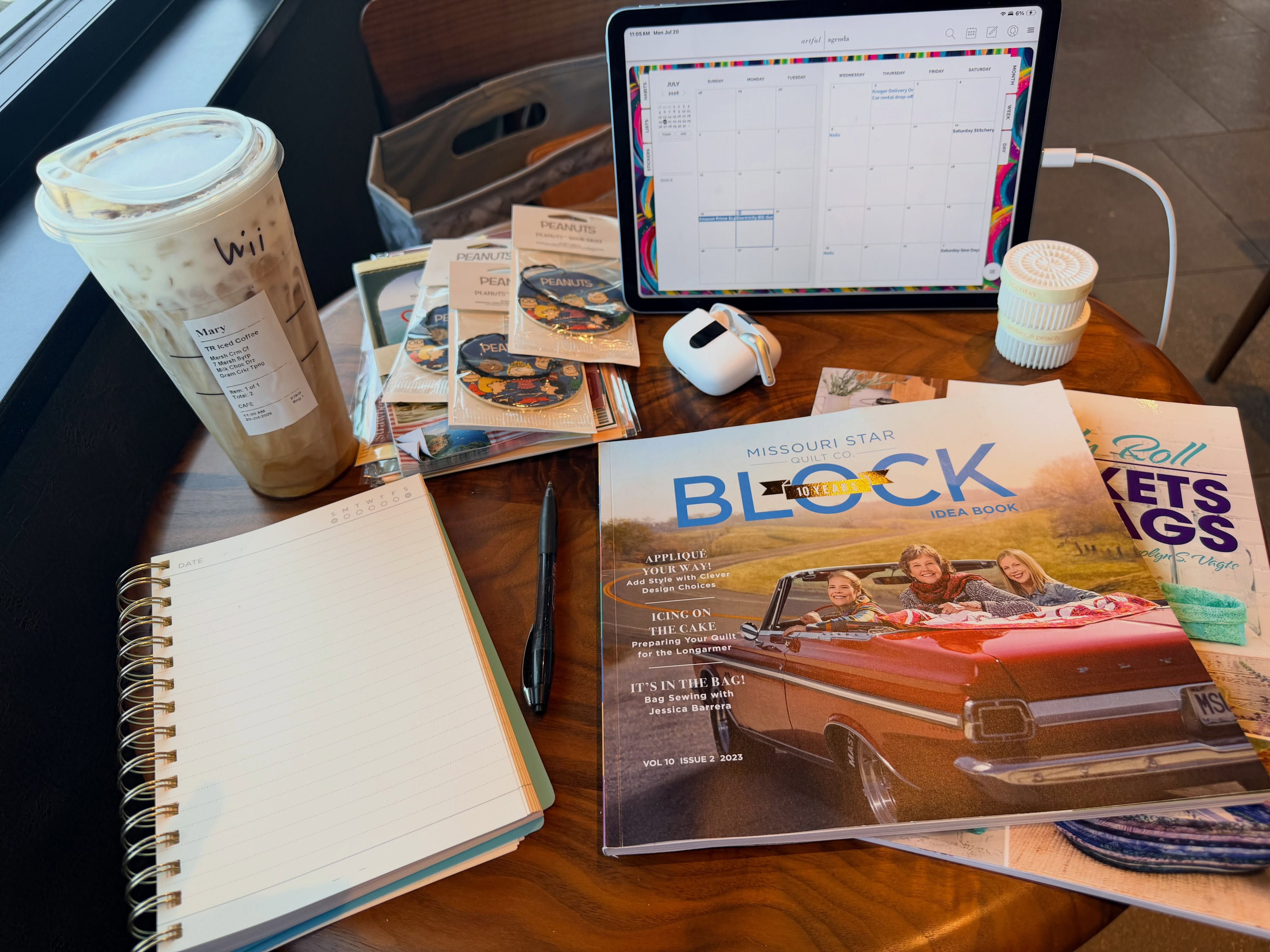 Some days working in a different spot is what’s needed! Today happens to be that day! Thank goodness for Starbucks only being a mile from the house. I scooped up all my @scentsy and all my @stitch_the_ditch stuff and came here to get ready for an upcoming busy season! 

#ScentsyLife #StitchtheDitch #LegallyScented #workwhereyouwant #coffeeislife